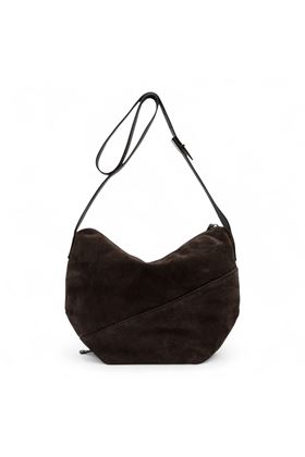 Borsa donna in camoscio colore moka. GIANNI CHIARINI | 11510-MOKA